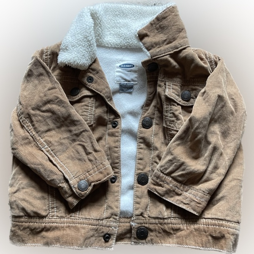 Old navy tan corduroy jacket
